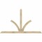 Ekena Millwork Richland Rough Sawn Timber Gable Bracket, Douglas Fir, 96"W x 56"H x 4"D x 4"F, 14/12 Pitch GBW096X56X0404RIC00RDF - alternate 1